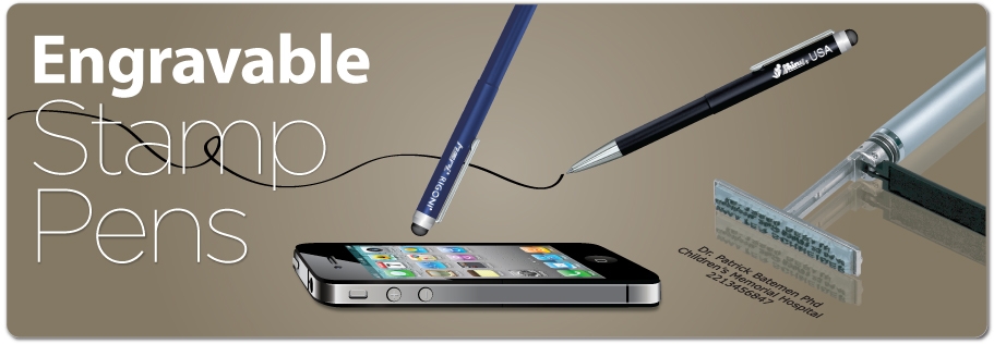 Stamp Pens<BR><font color=red>Free Shipping!